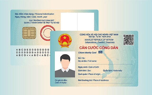 Stylized Vietnamese Citizen Identity Card sample