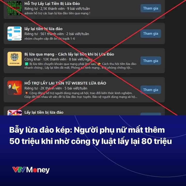 Bẫy lừa đảo kép: người phụ nữ mất thêm 50 triệu, khi nhờ công ty luật lấy lại 80 triệu